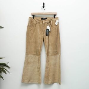 Super Rare Vintage Gucci Tom Ford Era Genuine Suede Flare Western Pants BNWT 32